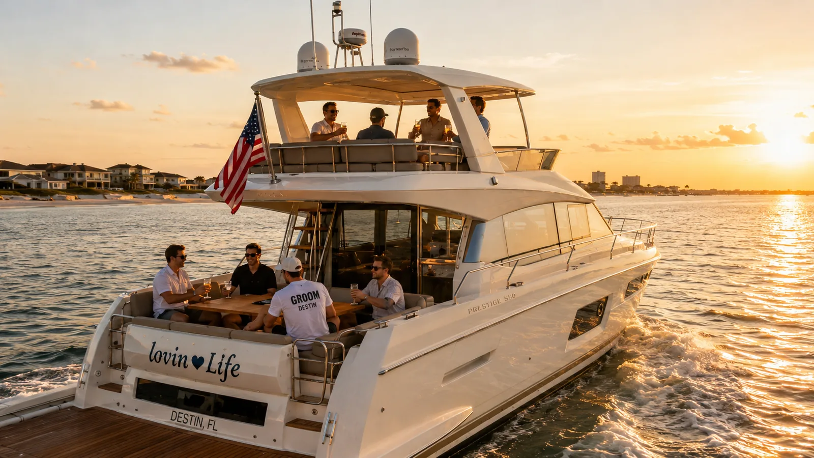 Crab Island, Cold Drinks, No Last Call: Destin Bachelor Party Yacht Charter